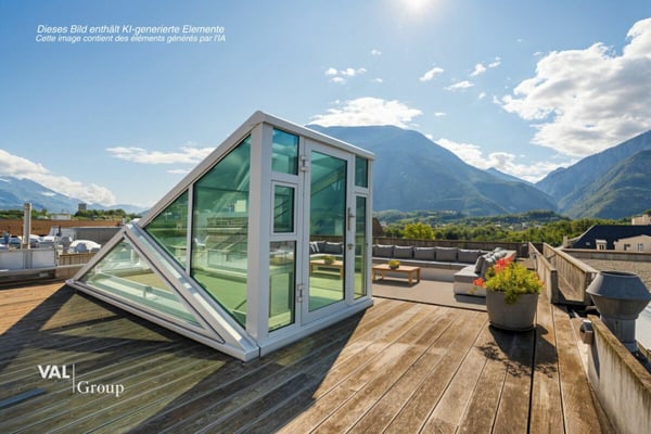 Attique en duplex avec terrasse sur le toit, au coeur de la ville 1