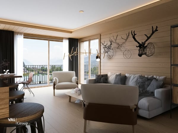 Magnifique duplex en résidence secondaire avec vue sur le lac 6