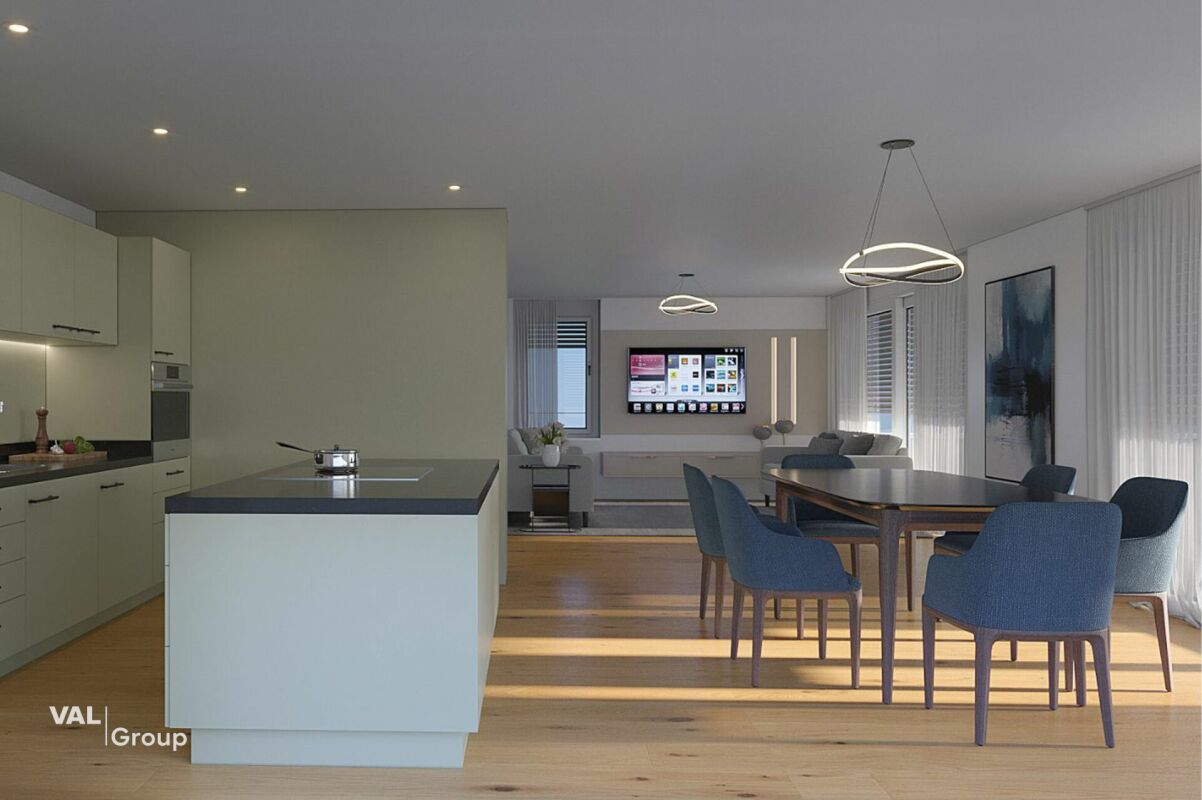 Vivere sopra i tetti di Brig-Glis: Appartamento spazioso di 141 m2 con stile, charme e vista imprenabile