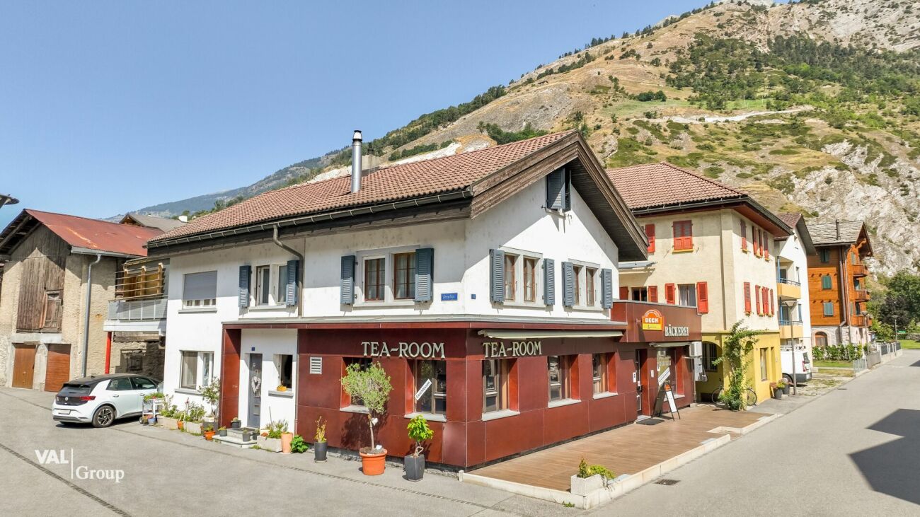 Gewerberäumlichkeiten mit Charme und Potential im Zentrum von Raron