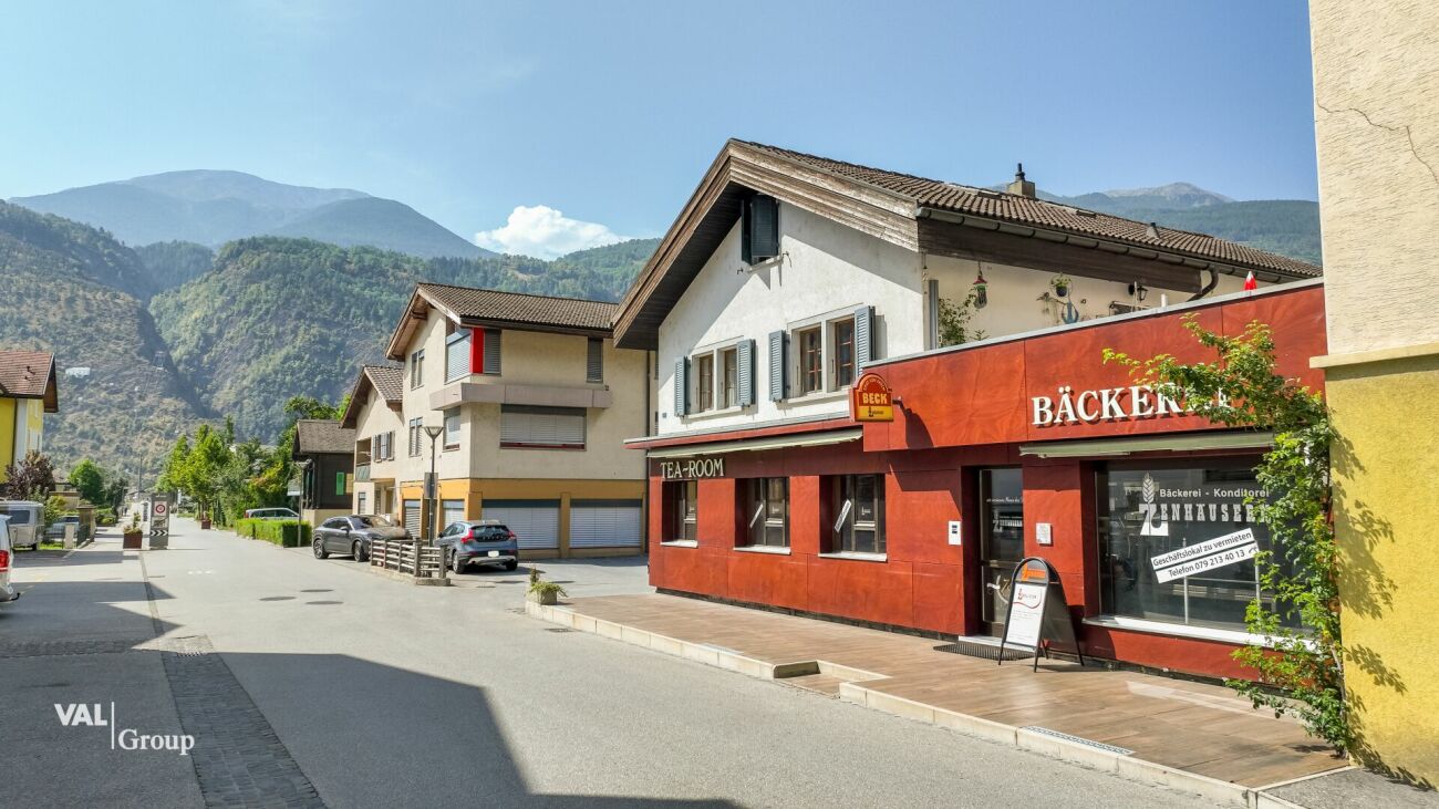 Gewerberäumlichkeiten mit Charme und Potential im Zentrum von Raron