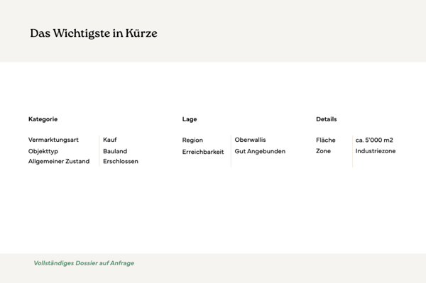 Attraktive Industriebaulandparzelle in Gamsen 7