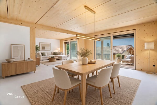 Aussergewöhnliche 2.5-Zimmer Attikawohnung in Steg 2