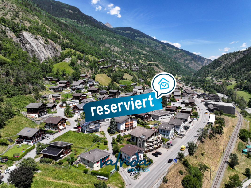 Neubauprojekt in Mörel - 2 moderne Doppeleinfamilienhäuser an zentraler und ruhiger Lage