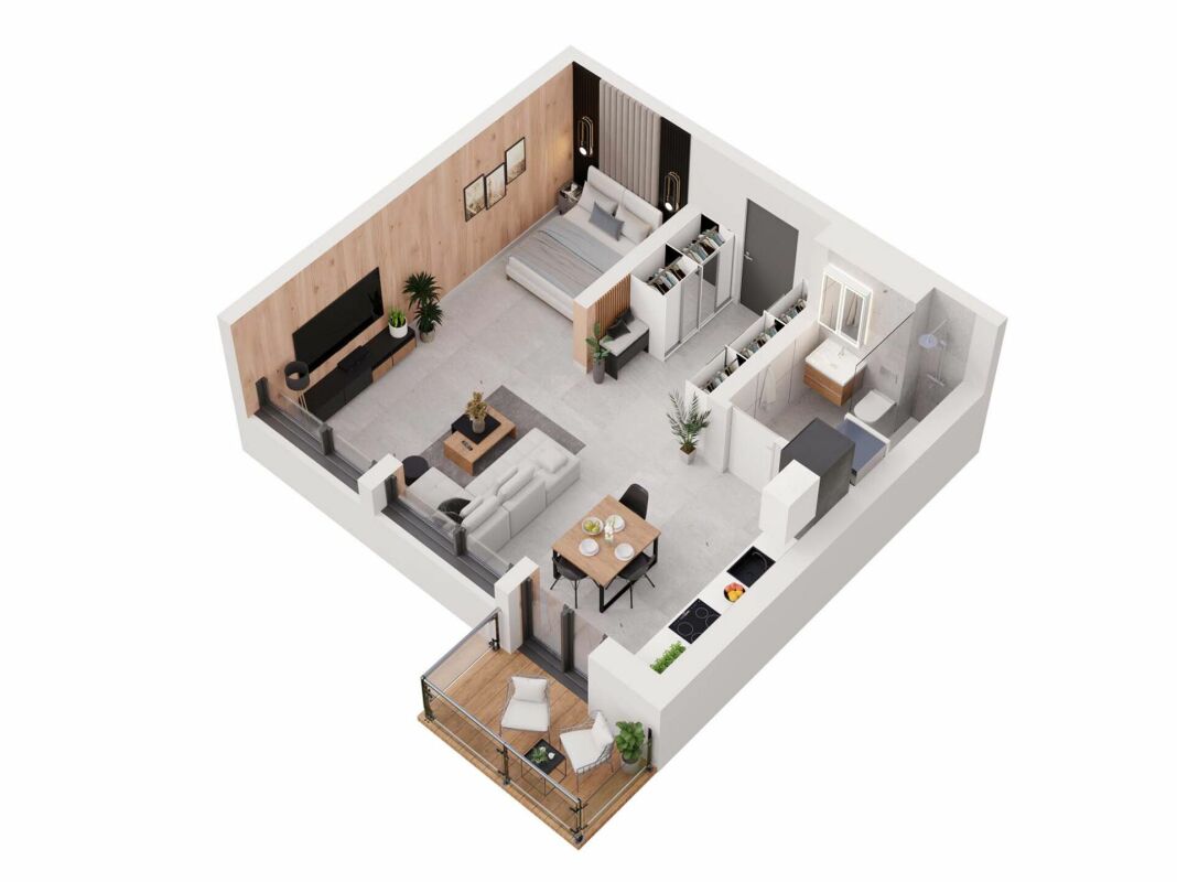 Moderne 1.5-Zimmer-Wohnung in neuwertigem Mehrfamilienhaus in Gampel