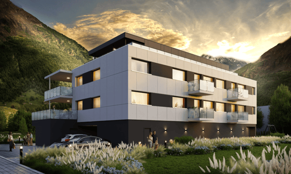 Moderne 2.5-Zimmer-Wohnung in neuwertigem Mehrfamilienhaus in Gampel 1