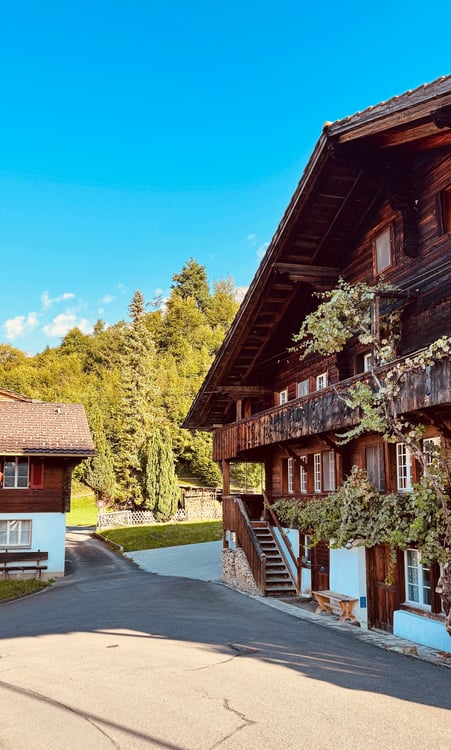 Ankommen, wohlfühlen – Haushälfte mit Baulandreserve in Hofstetten bei Brienz 1