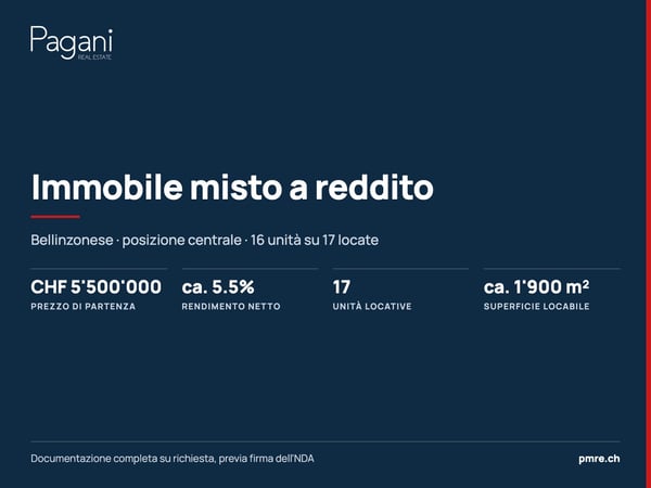 Immobile misto a reddito in posizione centrale — 17 unità, ca. 1'900 m² 1