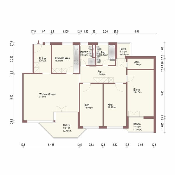 schöne 1.5 Zimmerwohnung 2