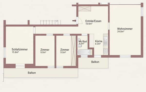 schöne 1 Zimmerwohnung 3