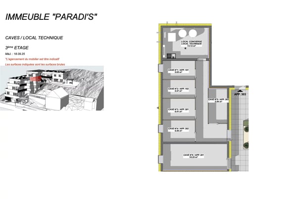 1.5 pièces dernier étage - Promotion de standing à Salins ! 6