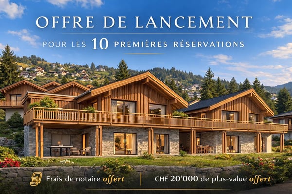 Chalets contemporains à Mollens Promotion Les Martelles 1