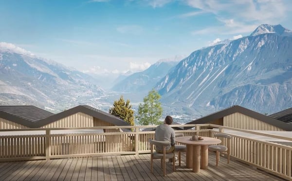 Chalets contemporains à Mollens Promotion Les Martelles 3