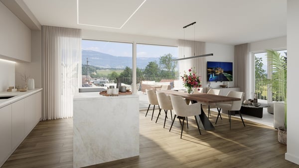 1.5-Zimmer-Attikawohnung mit grosser teilgedeckter Terrasse 3