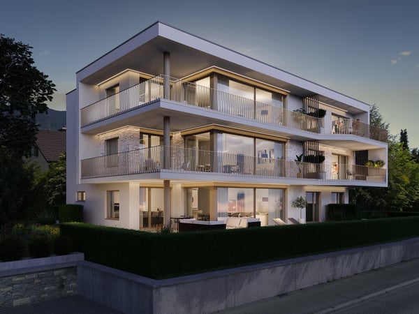 Lichtdurchflutete 1-Zimmer-Wohnung mit Terrasse und Westausrichtung mit Weitblick 2