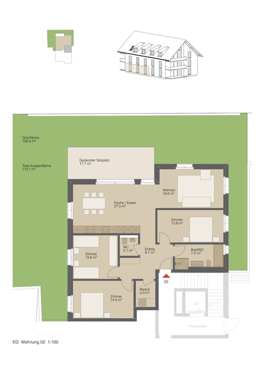 Neubau MFH Dorfperle - 6 moderne Eigentumswohnungen in Wallbach 7