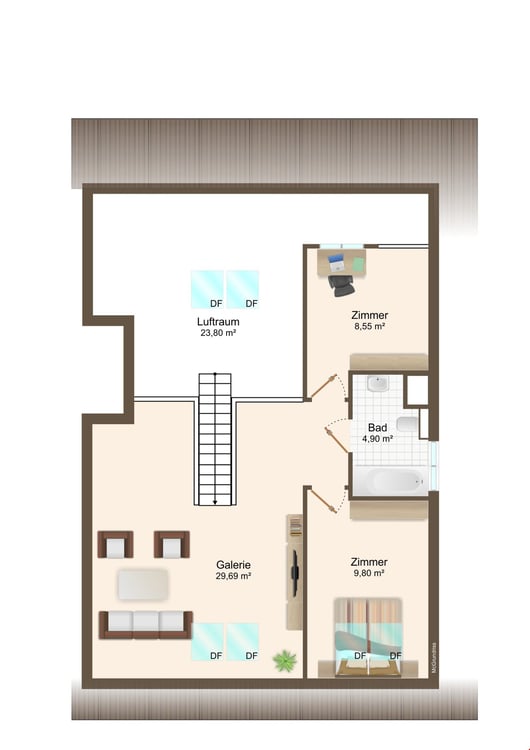 Sonnige Dachwohnung mit Galerie ***Fernsicht*** 17