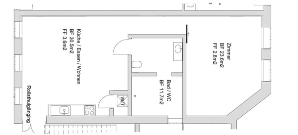 Erstvermietung nach Totalsanierung – Moderne 2-Zimmer-Wohnung in Grünen 3