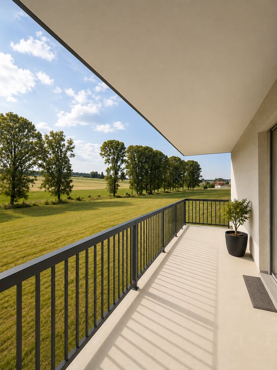Charmant appartement de 5.5 pièces avec balcon et vue dégagée à Villaraboud 1