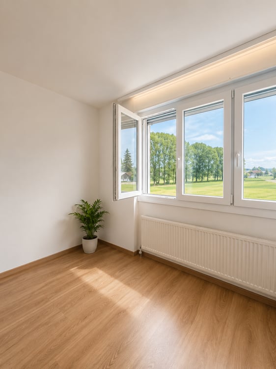 Charmant appartement de 5.5 pièces avec balcon et vue dégagée à Villaraboud 7