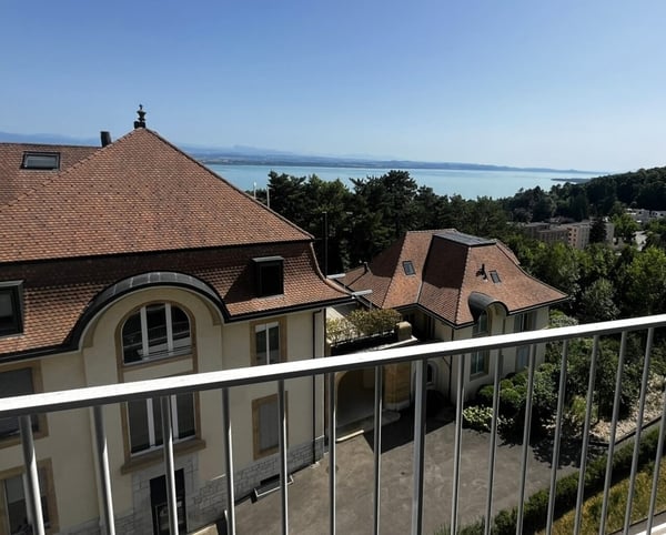 Vue imprenable sur la ville, le lac et les Alpes 1