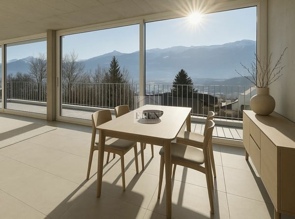 Résidence Palladio à Conthey : Appartements neufs haut de gamme du studio à l'attique 4,5 pièces 5