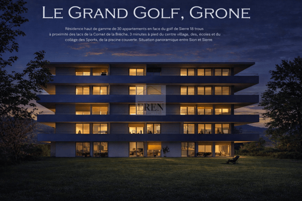 Nouvelle promotion d'appartements neufs à construire à Grône (du studio au 3,5 pièces)