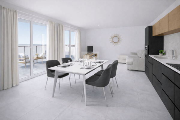 Appartement 2,5 pièces avec grande terrasse ouest de 42,50 m2 au 2ème étage