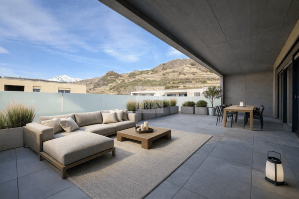 Spacieux attique 4,5 pièces neuf avec grande terrasse panoramique