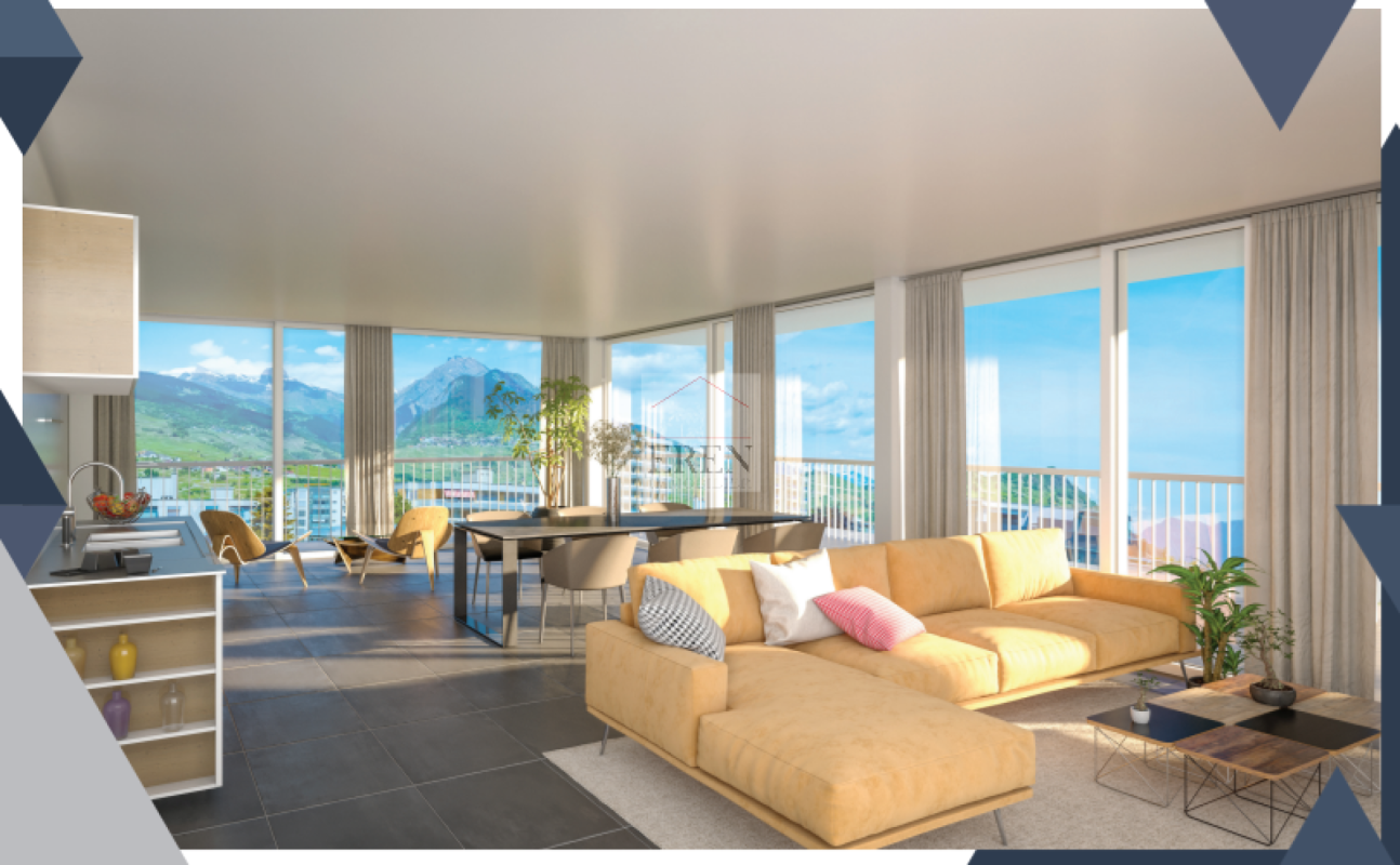 Résidence Palladio à Conthey : Appartements neufs haut de gamme du studio à l'attique 4,5 pièces