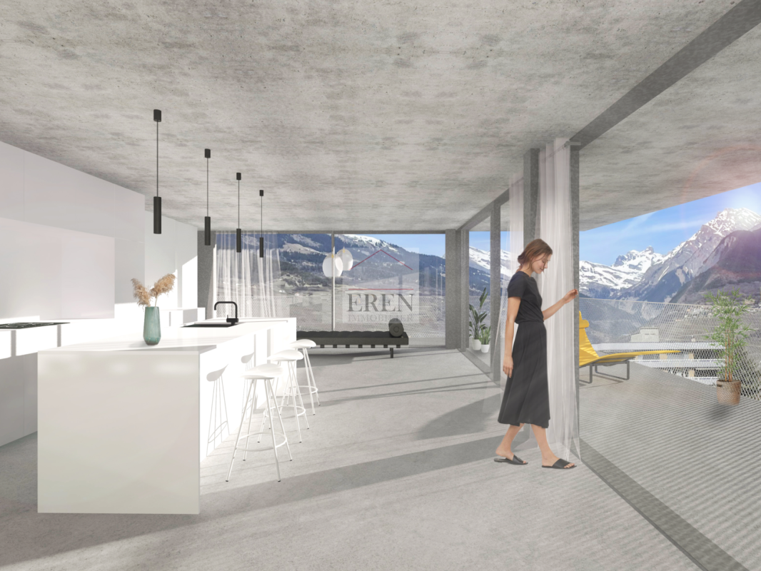 Résidence Palladio à Conthey : Appartements neufs haut de gamme du studio à l'attique 4,5 pièces