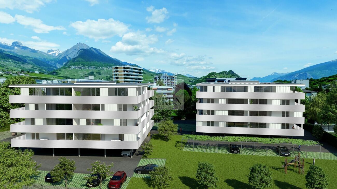 Magnifique attique 4.5 pièces neuf avec grande terrasse panoramique à Conthey lumineux et moderne