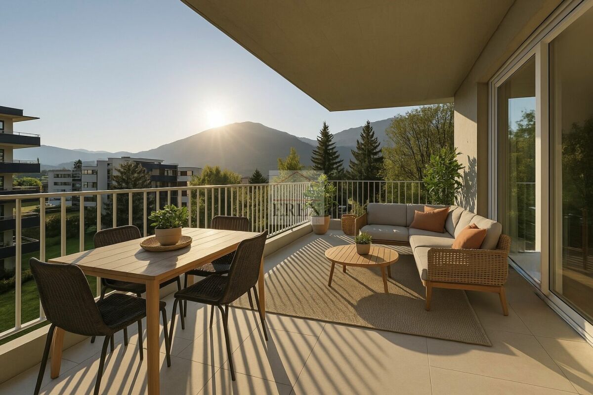 Magnifique attique 4.5 pièces neuf avec grande terrasse panoramique à Conthey lumineux et moderne