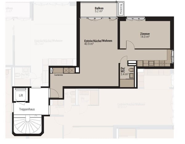 Modernes Wohnen in Wollishofen! 1.5 ZWG! 7