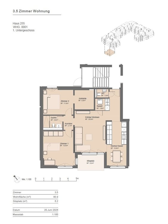 Hochwertige, frisch sanierte 4.5-Zimmer Wohnung mit Balkon 6