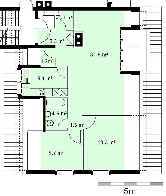 Charmante 3.5-Zimmer-Dachwohnung mit Cheminée in Bonstetten 2
