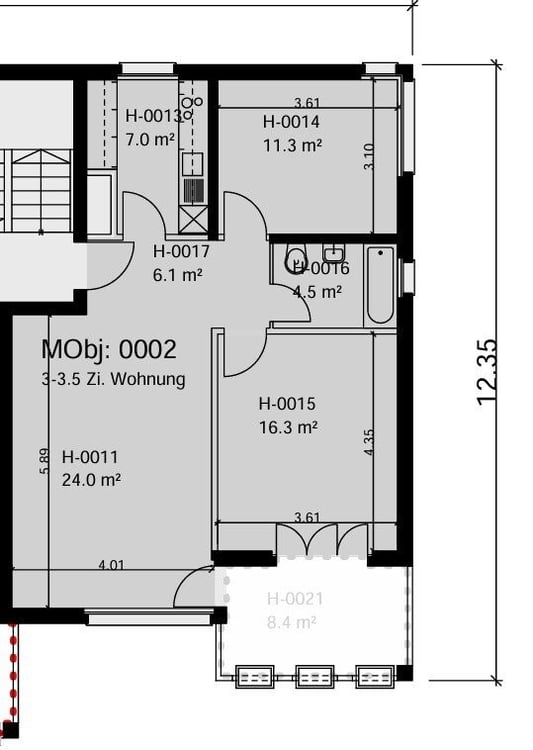 Wohnung an sonniger Lage 7