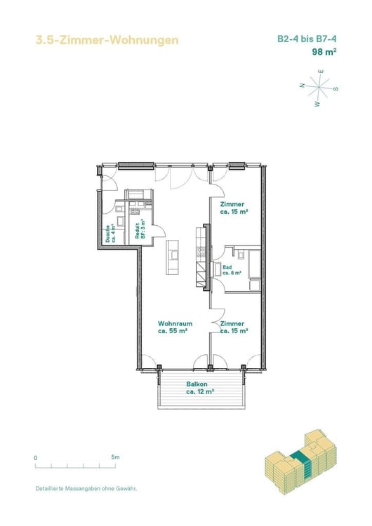 Moderne und helle Wohnung im Greencity-Areal! 6