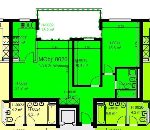 Moderne 3.5-Zimmerwohnung mit grossem Balkon 8