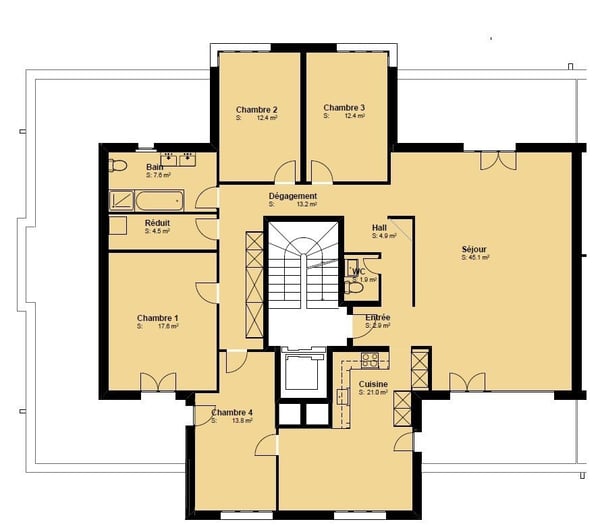 SPACIEUX ET LUMINEUX APPARTEMENT DE 5 1/2 PIECES EN ATTIQUE 6