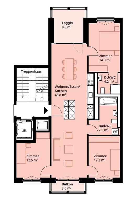 Lichtdurchflutete 1.5-Zimmerwohnung im 2. Obergeschoss 12