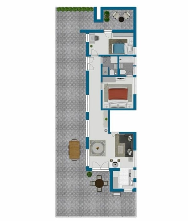 Renoviertes 3.5-Zi.-Penthouse mit XXL-Terrasse (kein Lift) 17