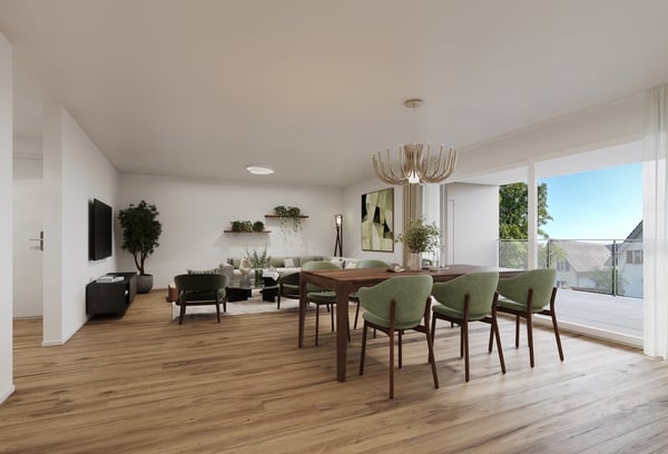 4.5 Z.-Wohnung C/D, im OG, 122m² Netto-Wohnfläche und 38m² Balkon