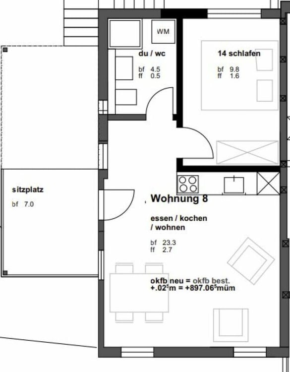 Heimelige und geräumige 2.5 Zi-Wohnung