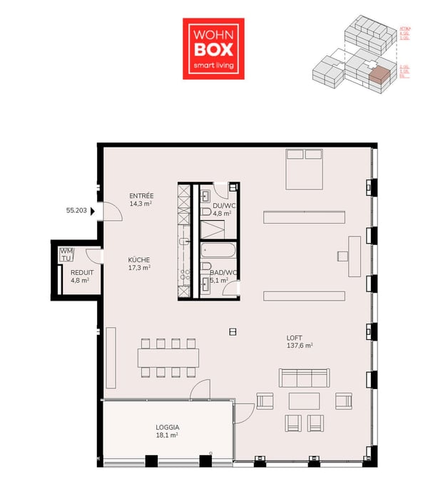 Modern, offen, urban – Ihr neues Loft 13