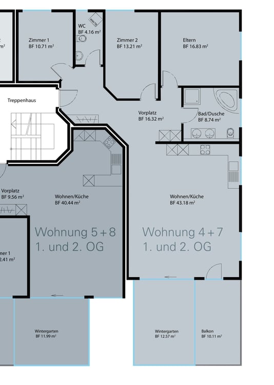 Exklusive 4.5-Zimmer-Wohnung mit Whirlpool, Wintergarten & Balkon 2