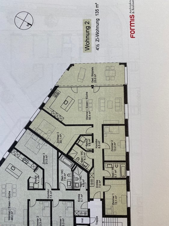 Ab 1.2./1.3./1.4. - Tolle, stylische 1.5 Zi Whg mit 170 m2, Gartenwohnung 20