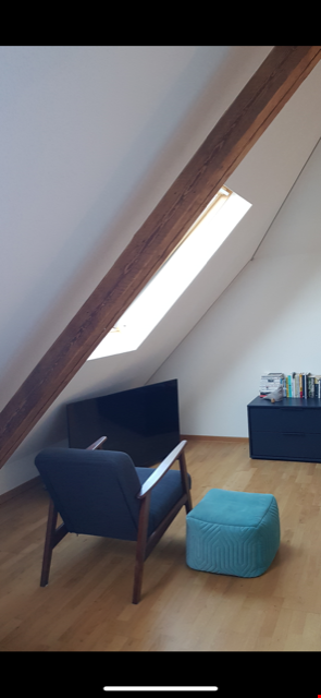 Ab 1.9./1.10. - Toller Ausblick von der 2.0 Zi Dach Whg ins Quartier/Grüne 3