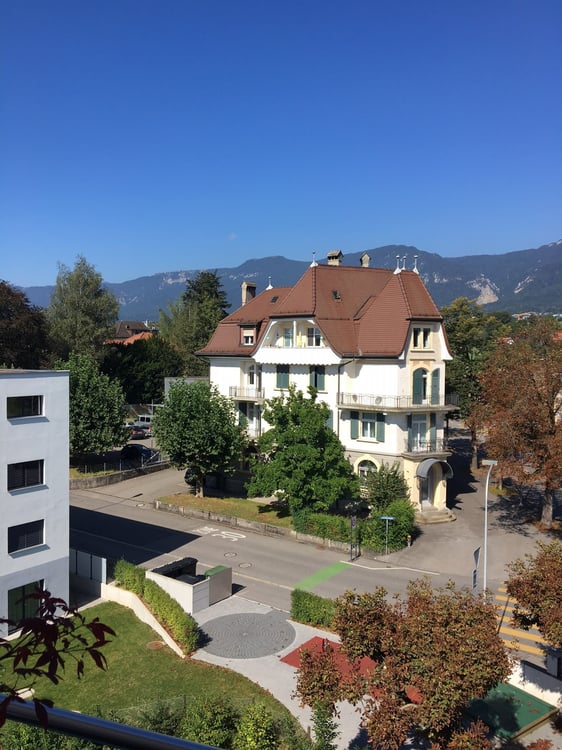 Ab 1.9./1.10. - Toller Ausblick von der 2.0 Zi Dach Whg ins Quartier/Grüne 4