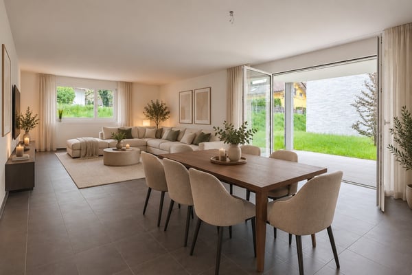 Modern wohnen im Grünen - 4.5-Zimmer-Wohnung im Erdgeschoss 1